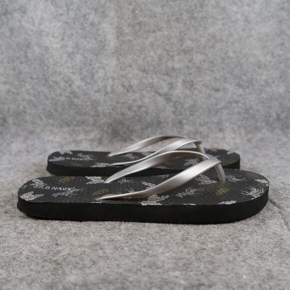 Old Navy Shoes Kids 3 Sandals Flip Flops Summer Beach Casual Slip On Gray Thongs - Picture 1 of 8